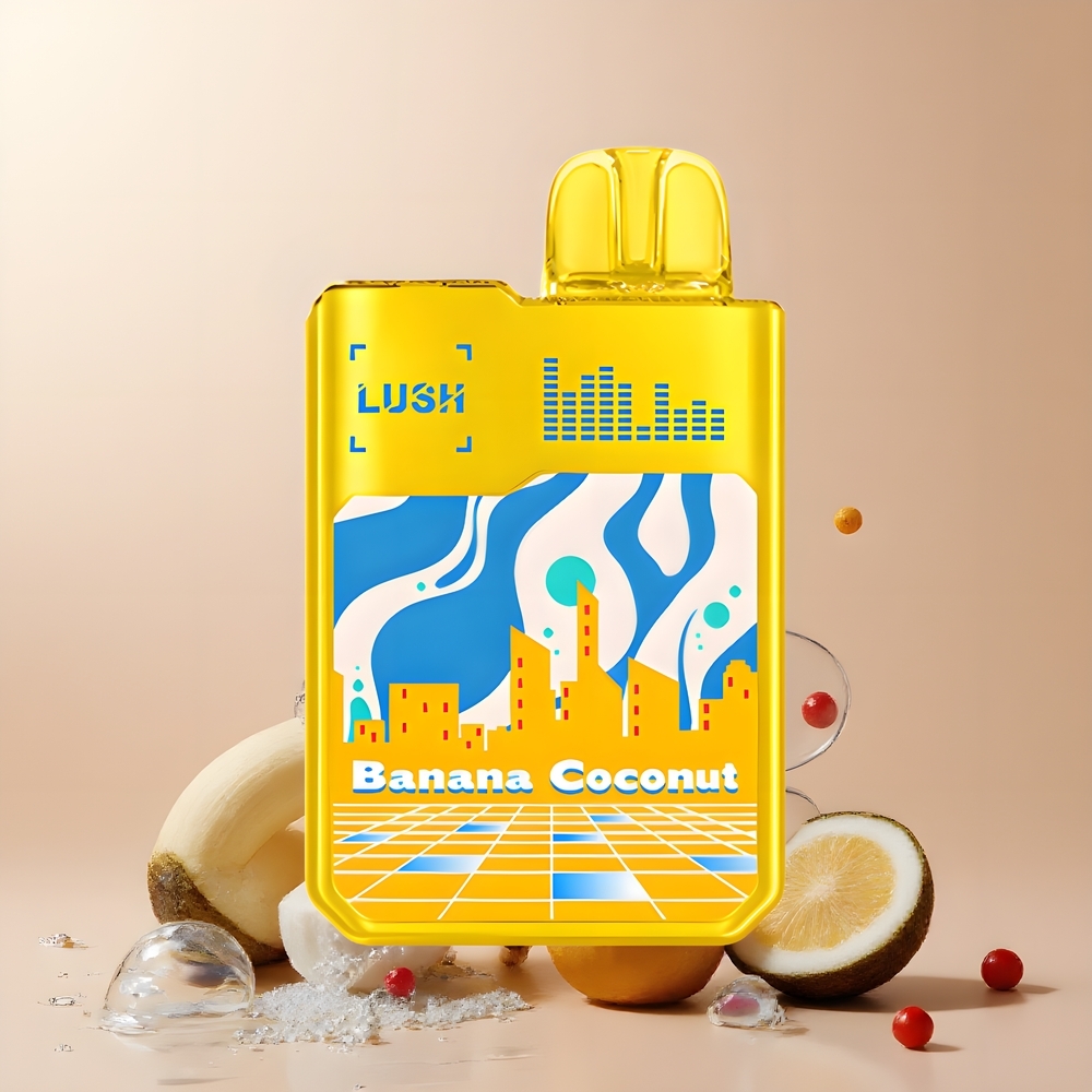Partihandel Sverige Digiflavor Geekbar LUSH 20000 Puffs Dual-Mesh Banan Kokosnöt USB-C