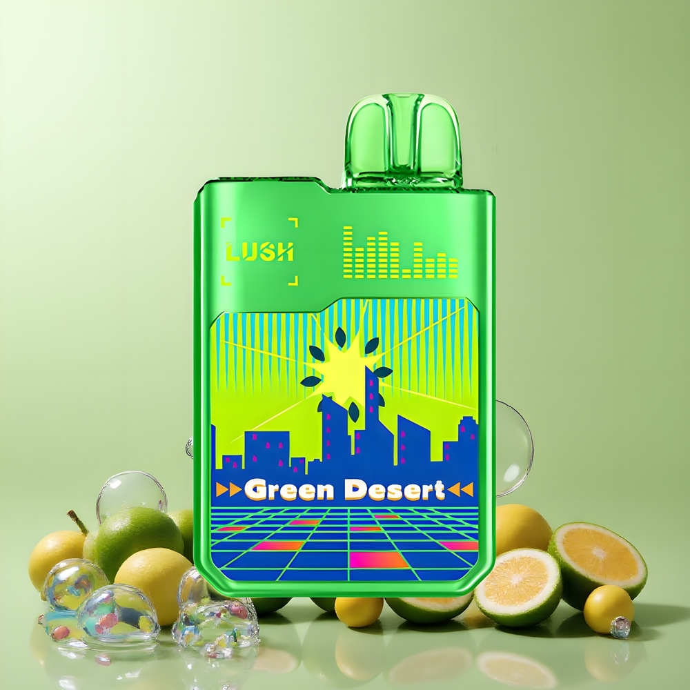 Partihandel Sverige Digiflavor Geekbar LUSH 20000 Puffs Dual-Mesh LED Grön Öken