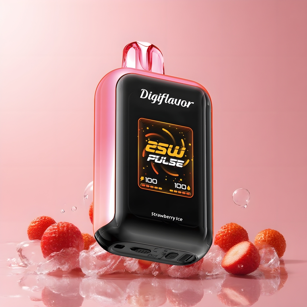 Partihandel Sverige Digiflavor SKY 25000 Puffs Förbrukningsbar E-cigarett Jordgubb Is Dual Mesh Coil USB-C
