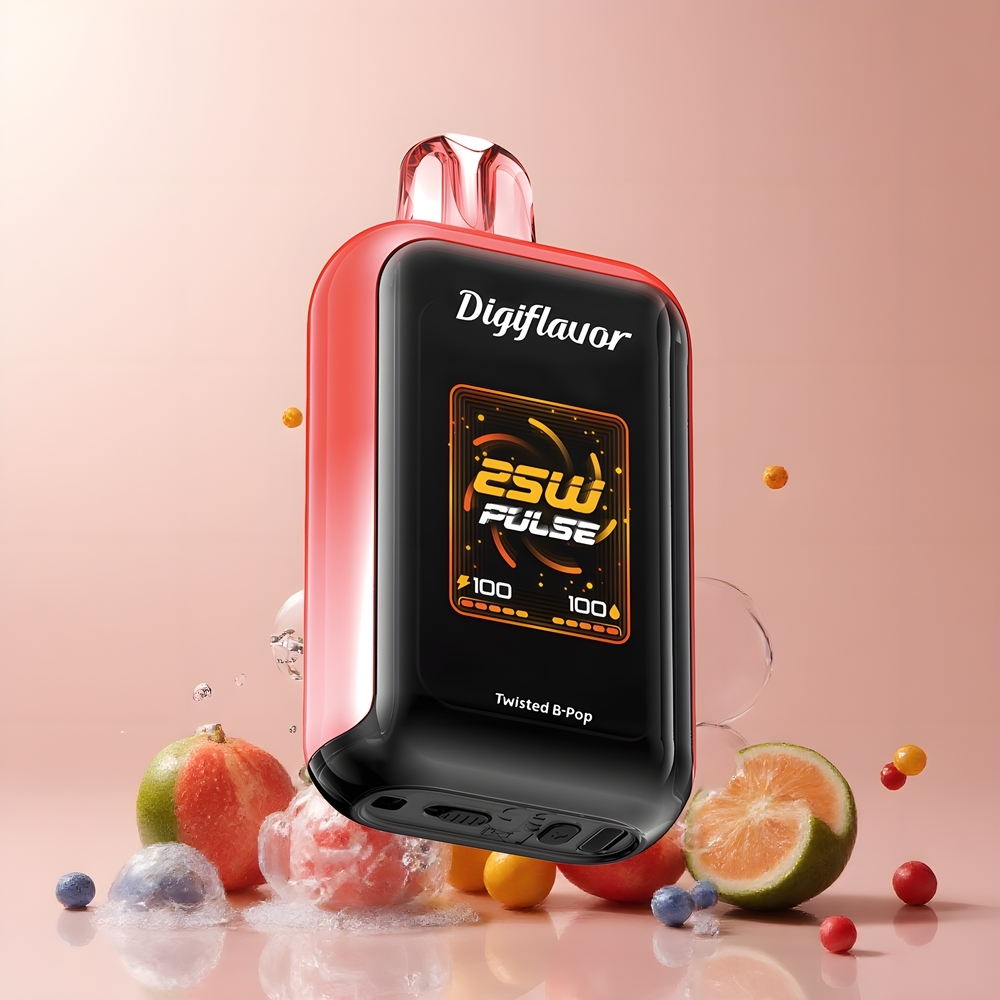 Partihandel Sverige Digiflavor SKY 25000 Puffs Twisted B Pop 16mL Dual Mesh Coil USB-C
