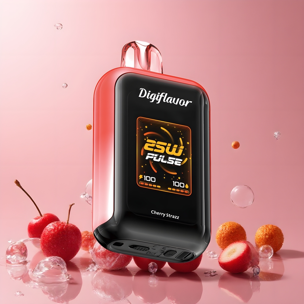 Partihandel Sverige Digiflavor SKY 25000 Puffs USB-C Dual Mesh Körsbär Strazz