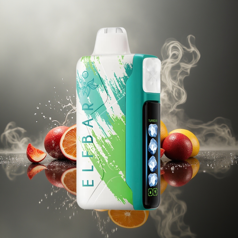 Partihandel Sverige Elf Bar Ice King 40000 Puffs Omladdningsbar LCD Baja Splash