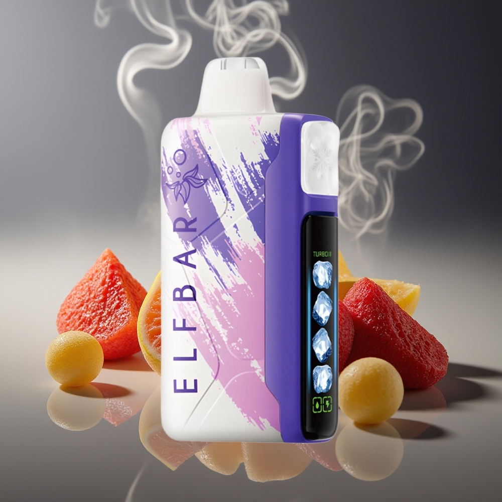 Partihandel Sverige Elf Bar Ice King 40000 Puffs Återuppladdningsbar Dual Luftflöde Sur Lush Gummy