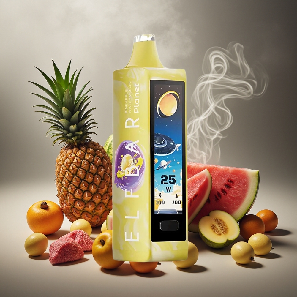 Partihandel Sverige Elf Bar Planet 25000 Puffar Engångs Vape Ananas Vattenmelon Mesh 800mAh