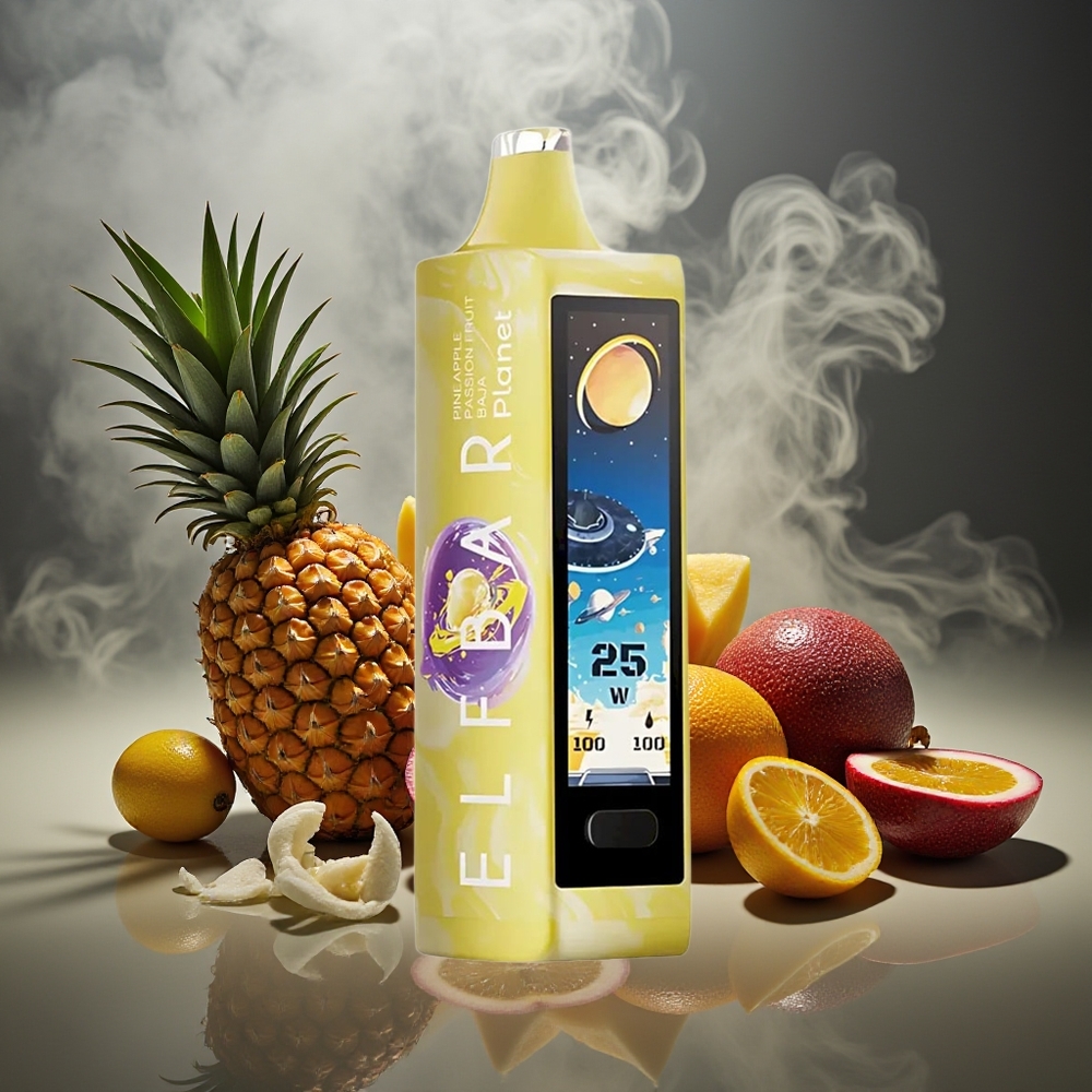 Partihandel Sverige Elf Bar Planet 25000 Puffs 18ml 800mAh Mesh Ananas Passionfrukt