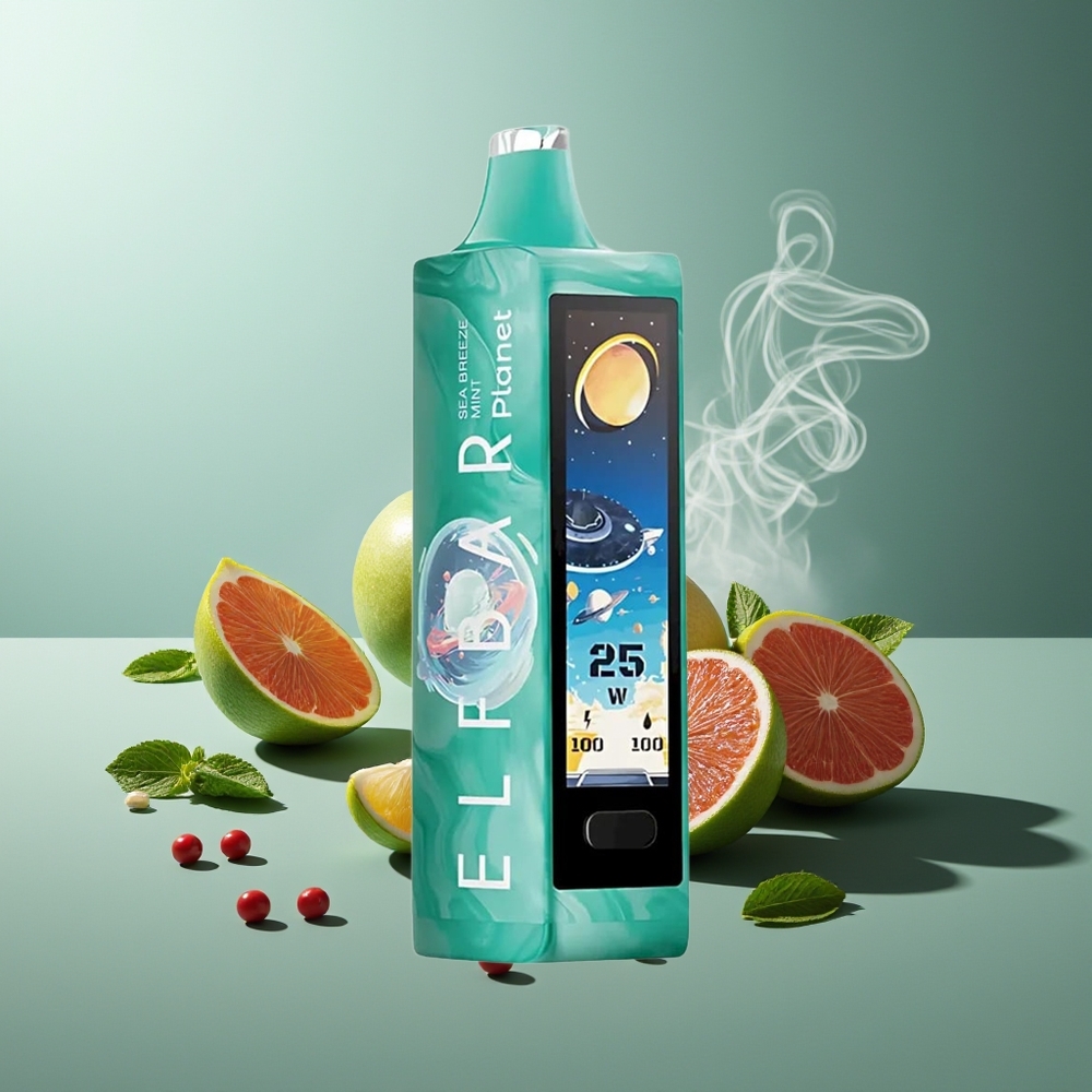 Partihandel Sverige Elf Bar Planet 25000 Puffs Disposable Havsbris Mynta Mesh 800mAh