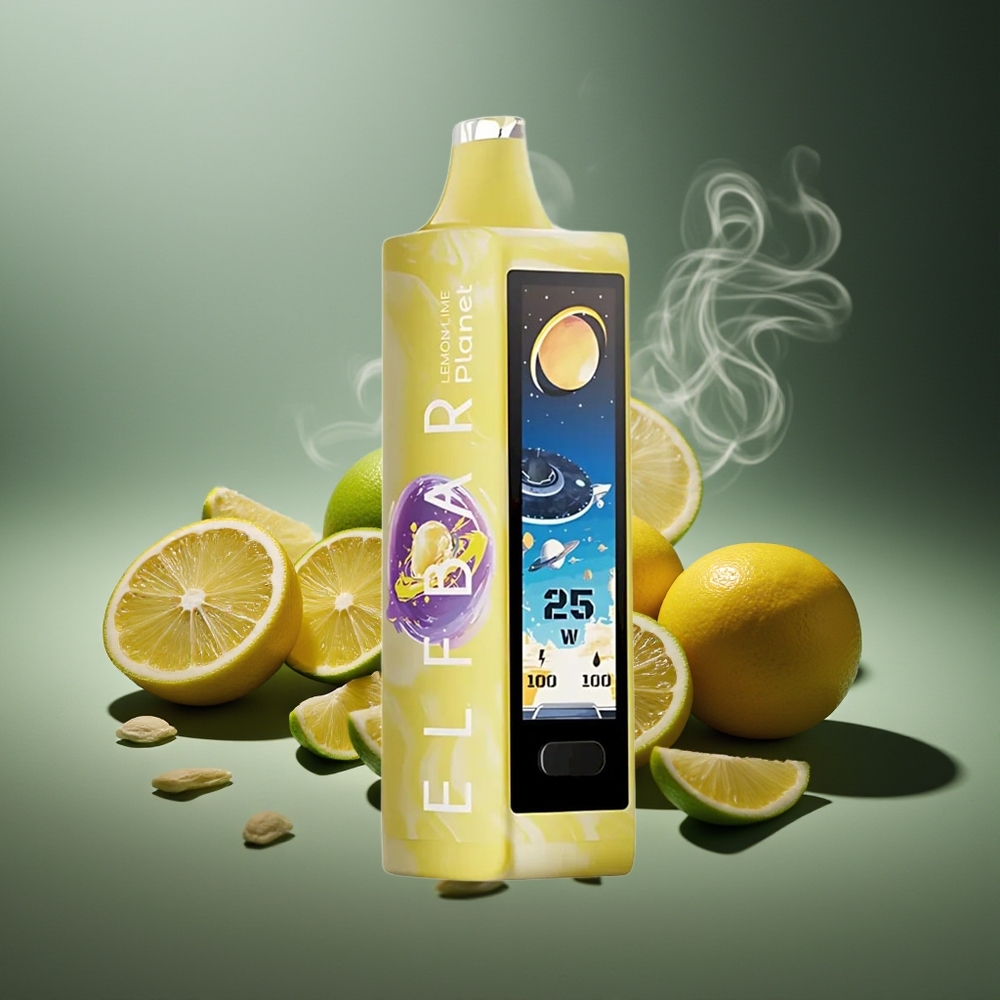 Partihandel Sverige Elf Bar Planet 25000 Puffs Engångs Vape Citron Lime 18ml Mesh 800mAh