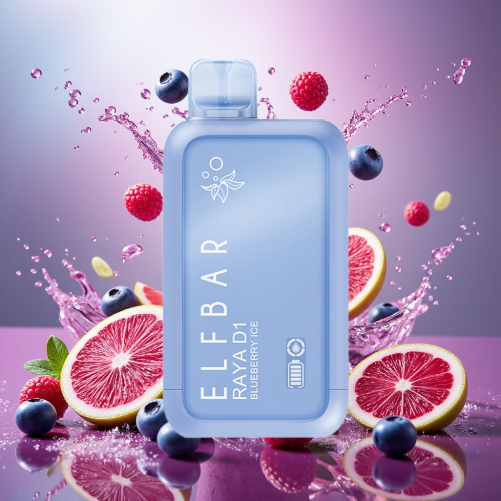 Partihandel Sverige Elf Bar Raya D1 13000 Blåbär Is 18ml 650mAh Typ-C
