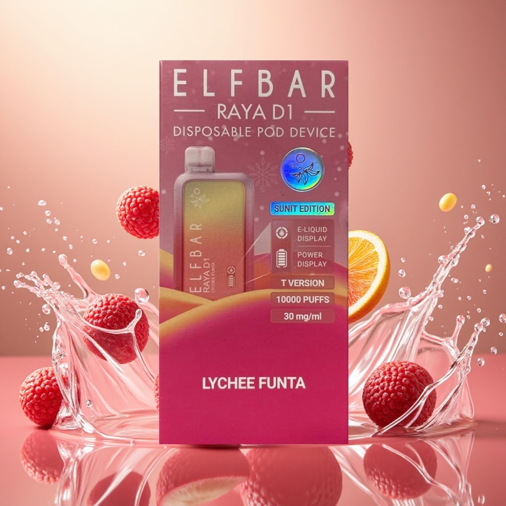 Partihandel Sverige Elf Bar Raya D1 13000 Puffs Engångs Vape Litchi Funta 18ml 650mAh