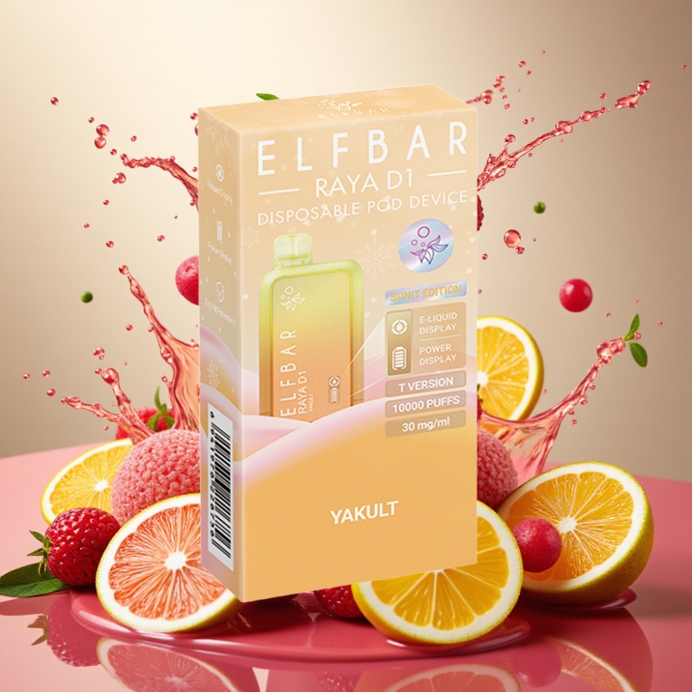 Partihandel Sverige Elf Bar Raya D1 13000 Puffs Vape 18ml 650mAh Yakult