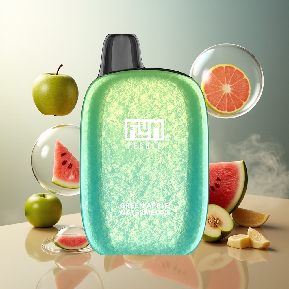 Partihandel Sverige FLUM Pebble 6000 10ml 5% Grönt Äpple Vattenmelon