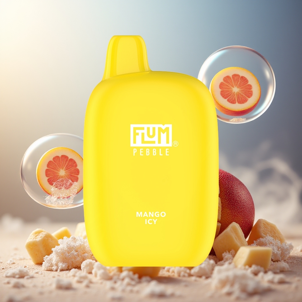 Partihandel Sverige FLUM Pebble 6000 10ml 5% Mango Isig Typ-C Laddning Mesh Coil