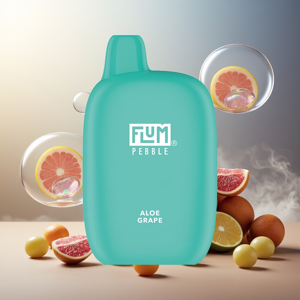 Partihandel Sverige FLUM Pebble 6000 Aloe Druva 10ml 5% Mesh 500mAh Typ-C
