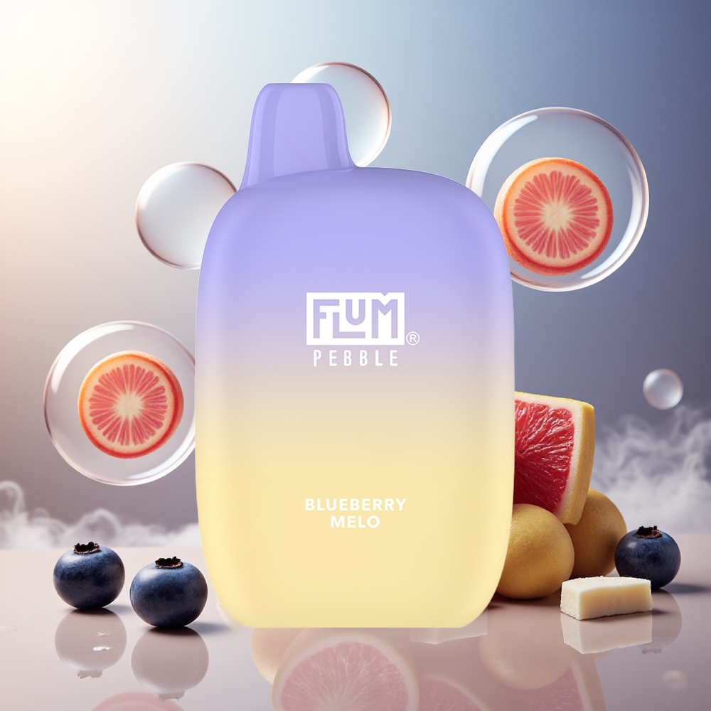 Partihandel Sverige FLUM Pebble 6000 Blåbär Melon 10ml 5% Mesh Type-C