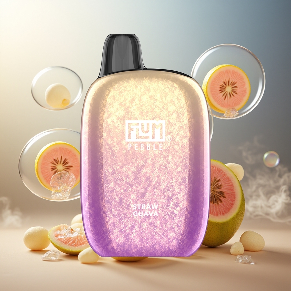Partihandel Sverige FLUM Pebble 6000 Guava 10ml 5% 500mAh Mesh Coil Type-C