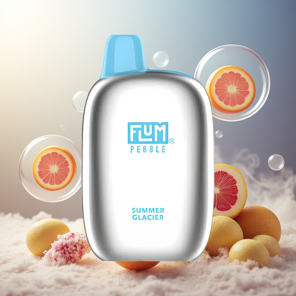 Partihandel Sverige FLUM Pebble 6000 Sommarglaciär 10ml 5% 500mAh Mesh Coil Type-C