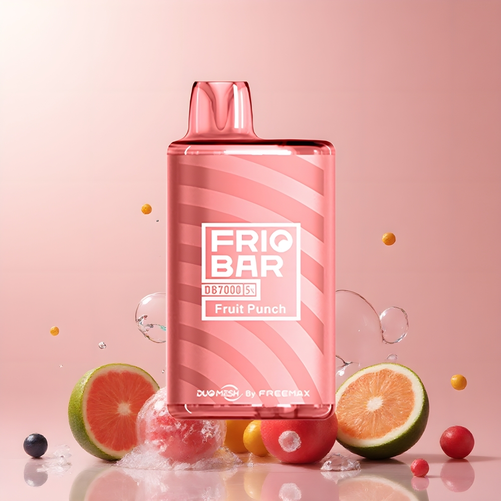 Partihandel Sverige FRIOBAR DB7000 Engångsvape Frukt Punch 7000 puffar 16mL 50mg