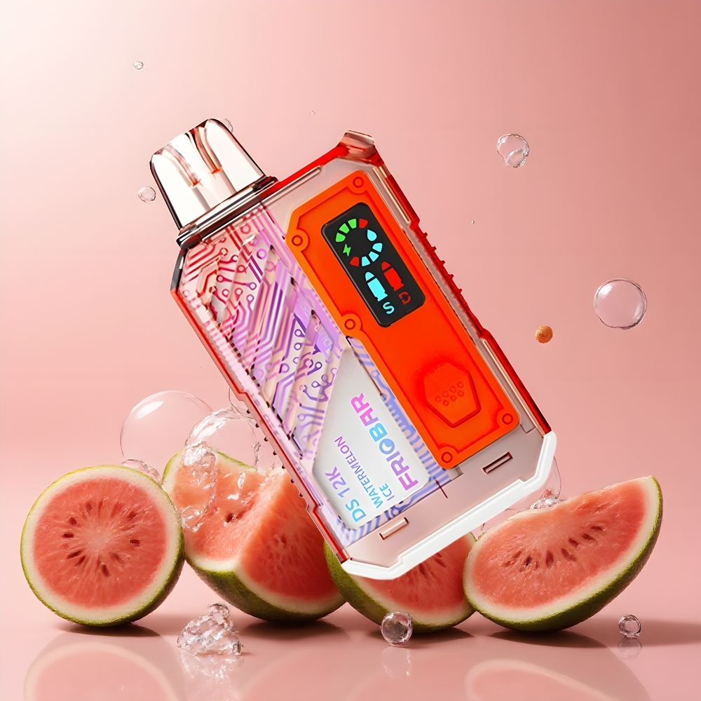 Partihandel Sverige FRIOBAR DS 12K Engångs Vattenmelon Is 2 munstycken Smart Skärm USB-C