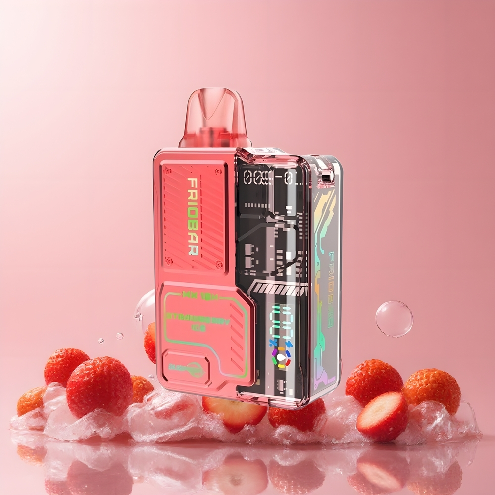 Partihandel Sverige FRIOBAR MX 10K Engångs Vape Jordgubb Is 50mg/mL 650mAh 1.0ohm