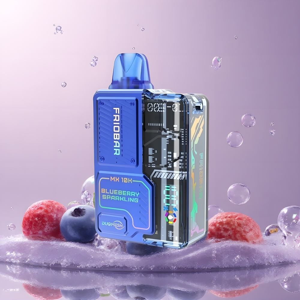 Partihandel Sverige FRIOBAR MX 10K Engångsvape Blåbär Skummande 650mAh 50mg/mL