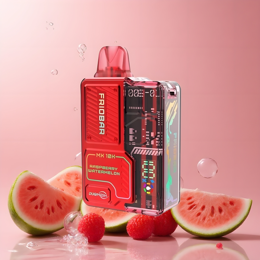 Partihandel Sverige FRIOBAR MX 10K Engångsvape Hallon Vattenmelon 1.0ohm