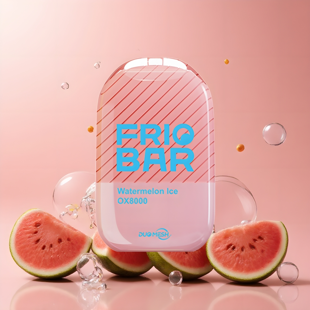 Partihandel Sverige FRIOBAR OX8000 Engångsvape Vattenmelon Is 8000 puffar 16mL 50mg/mL