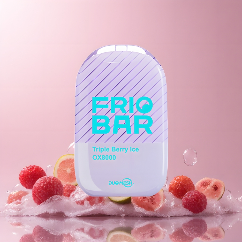Partihandel Sverige FRIOBAR OX8000 Trebär Is 8000 puffar 16mL USB-C