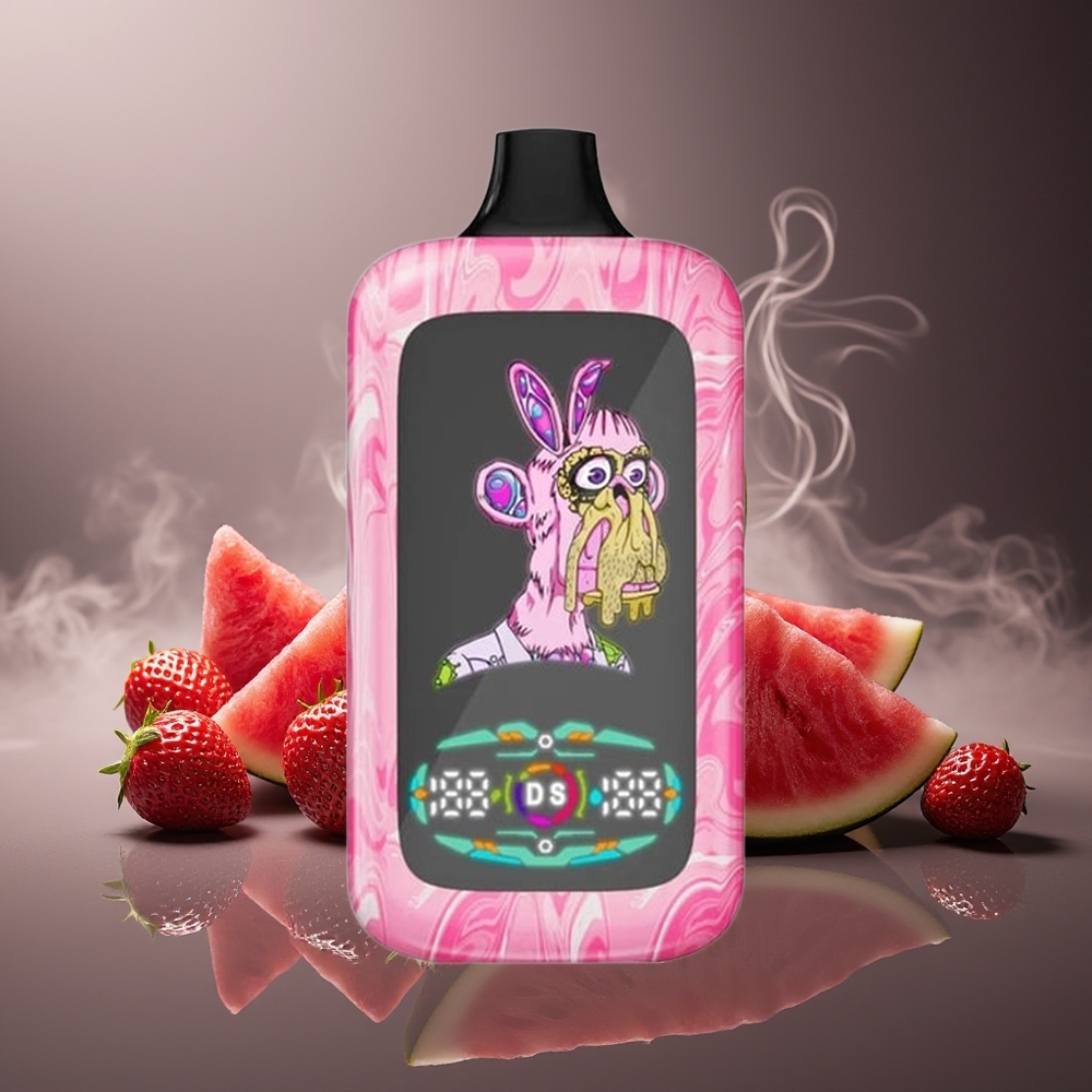 Partihandel Sverige Fumot Digital Monkey 20000/40000 Dual Mesh Jordgubb Vattenmelon 7500 Puffs 850MAH