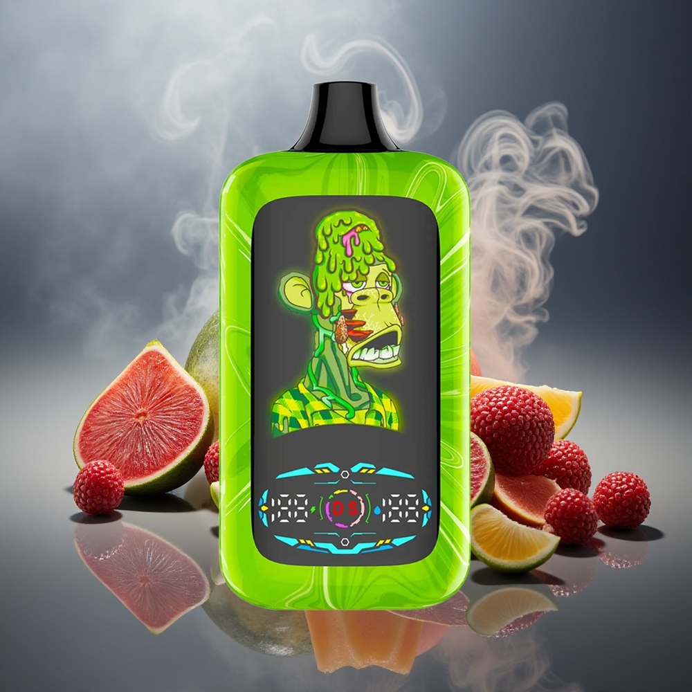 Partihandel Sverige Fumot Digital Monkey 20000/40000 Dual Mesh Tropisk Regnbågsblast 7500 Puffs Dual/Single Engine 850mAh Type-C 0-5%