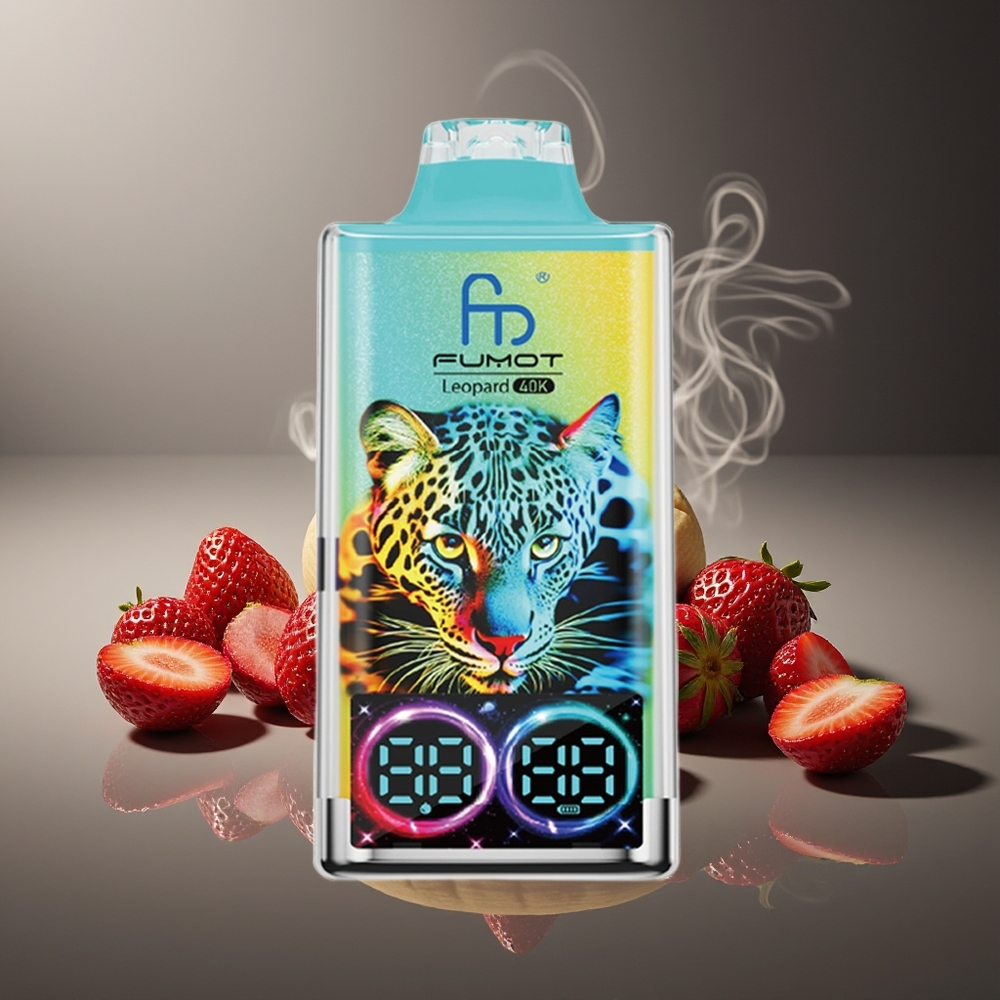 Partihandel Sverige Fumot Leopard 40K Puffs 5% Nicotine Jordgubb Banan Disposable Vape