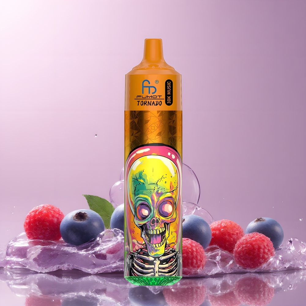 Partihandel Sverige Fumot Randm Tornado 30000 30mL 5% 1.0Ohm Blåbär Hallon