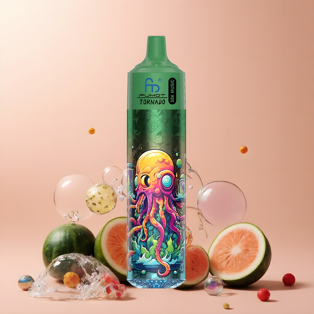 Partihandel Sverige Fumot Randm Tornado 30000 Puffs 30mL 5% 600mAh Vattenmelon Melon