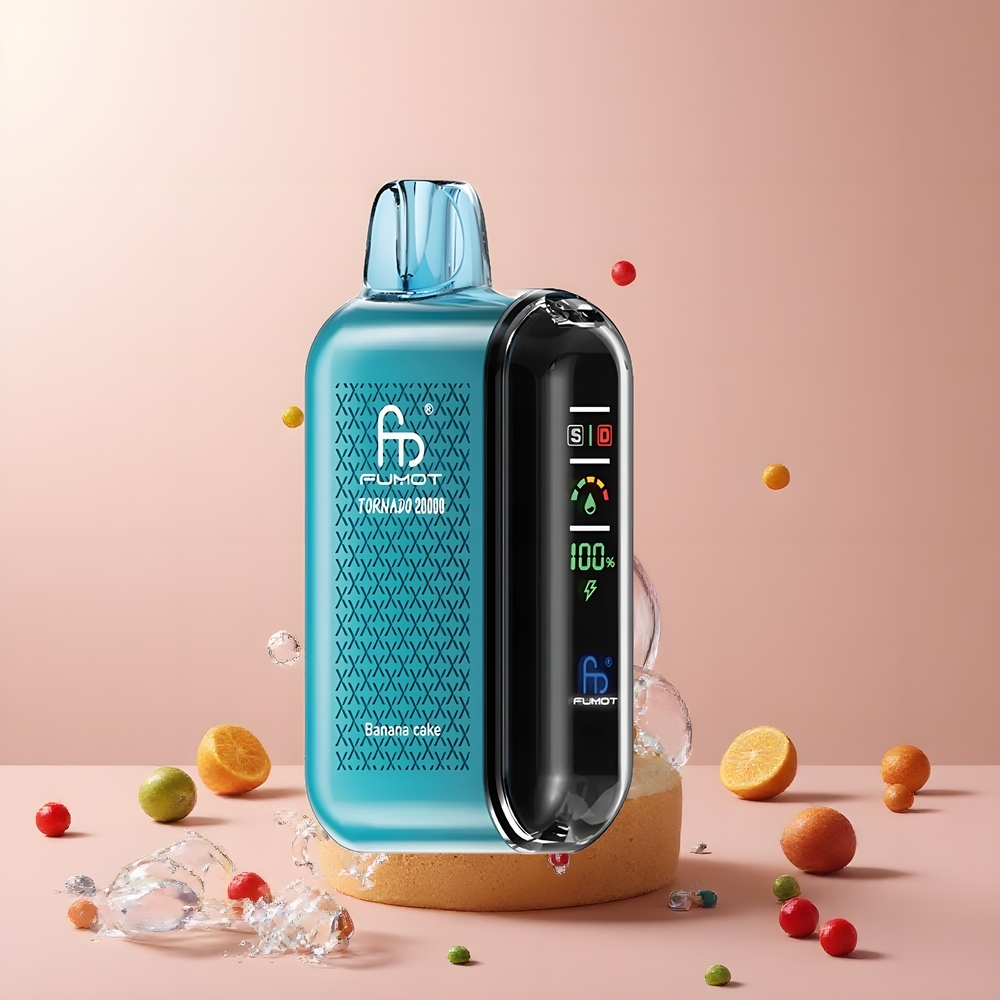 Partihandel Sverige Fumot Tornado 20000 Puffs Dual Mesh Banankaka