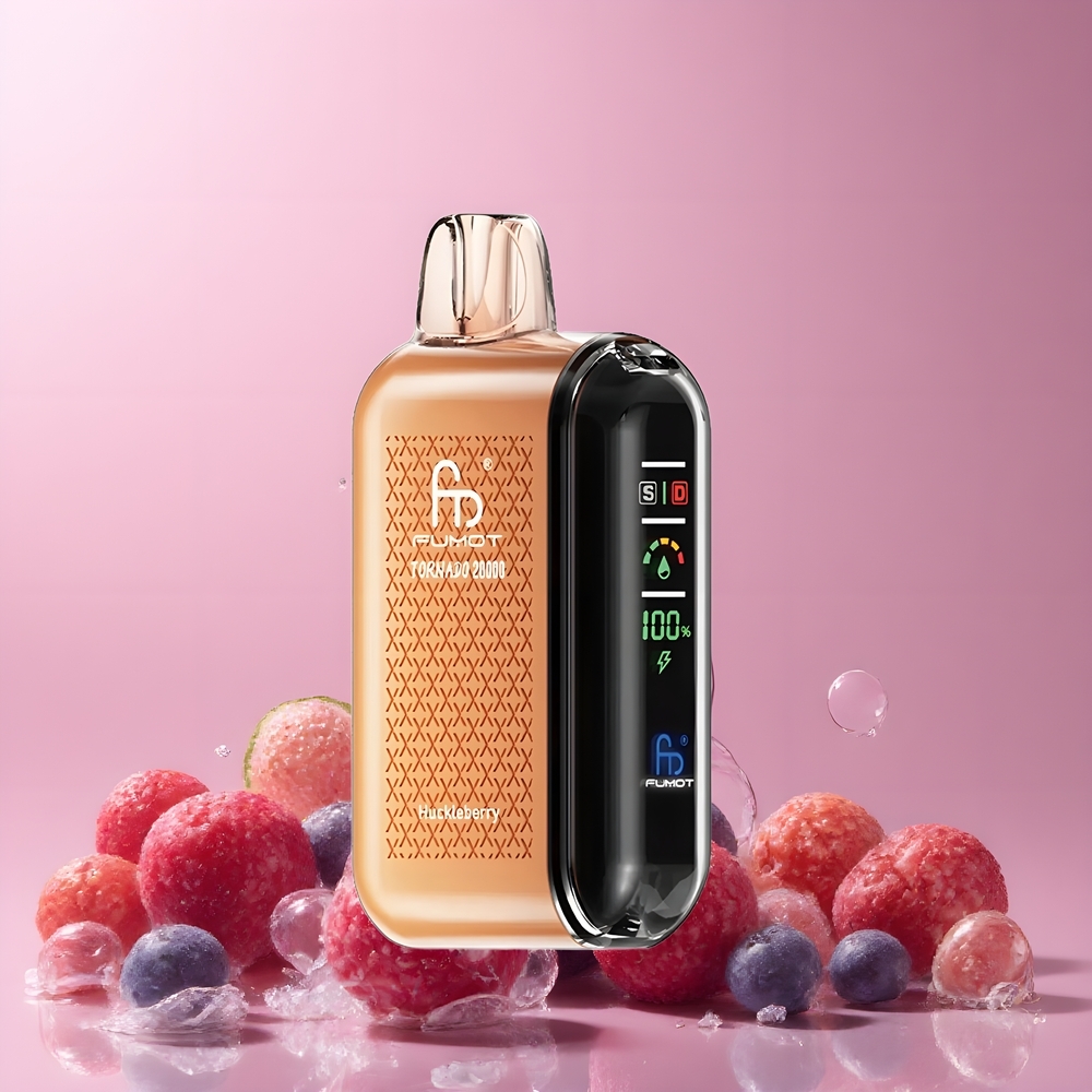 Partihandel Sverige Fumot Tornado 20000 Puffs Dual Mesh Coil 20ml Blåbär