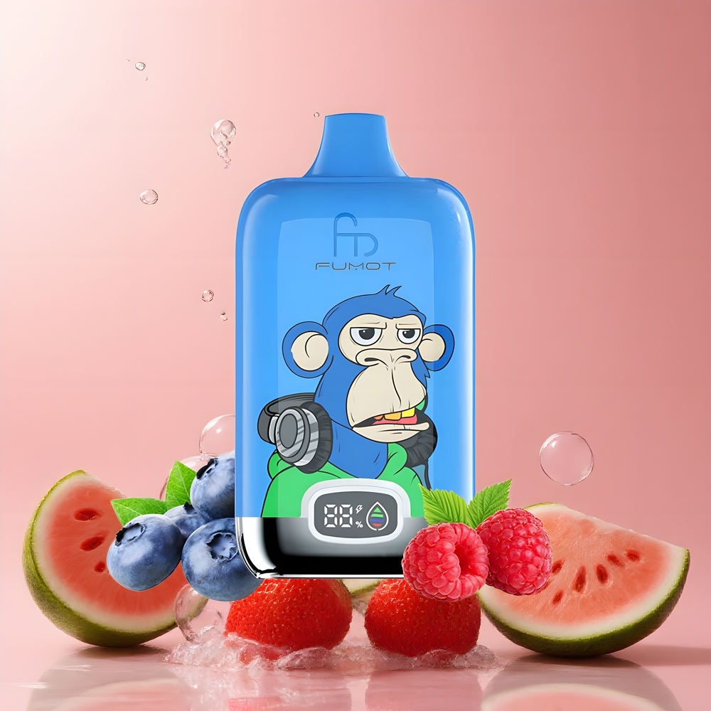 Partihandel Sverige Fumot Tornado Digital Box 12000 MTL 20ml Jordgubb Vattenmelon Mesh Coil