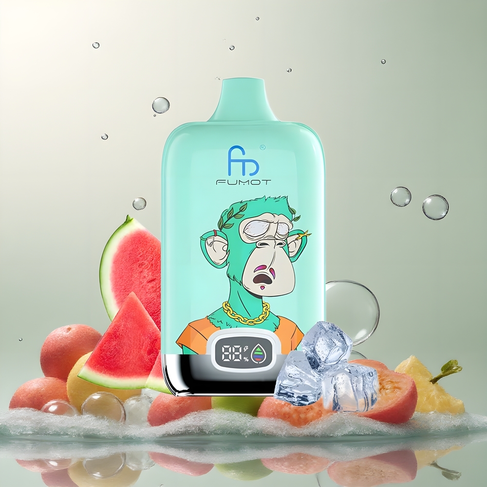 Partihandel Sverige Fumot Tornado Digital Box 12000 Puffs MTL Mesh 20ml Kylmynta