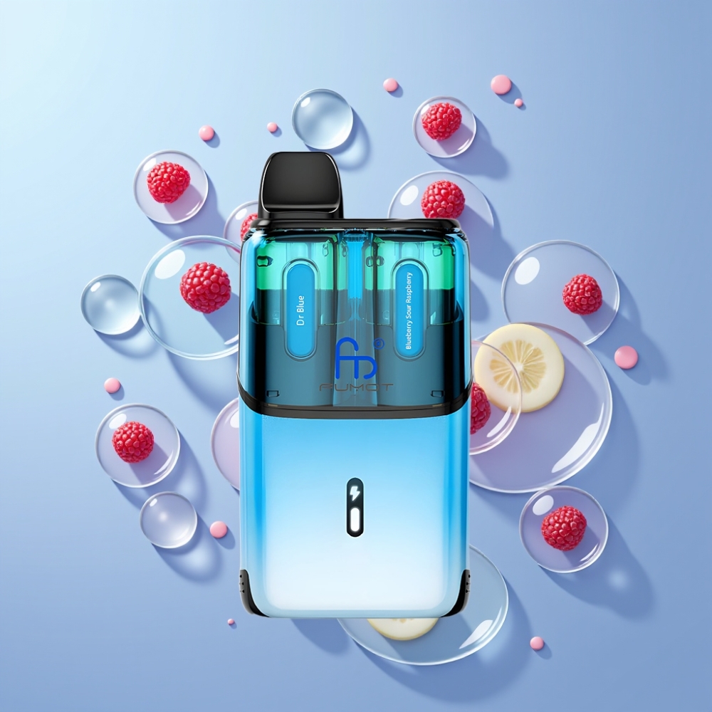 Partihandel Sverige Fumot Ultra T32000 2 mun Blå & Blåbär Sur Hallon 24ml Mesh Coil