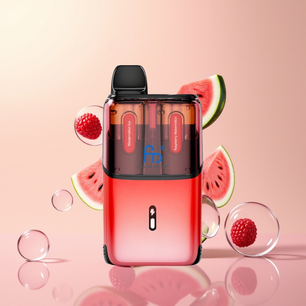 Partihandel Sverige Fumot Ultra T32000 2 mun Vattenmelon Is & Hallon Vattenmelon 24ml Typ-C Laddning Mesh Coil