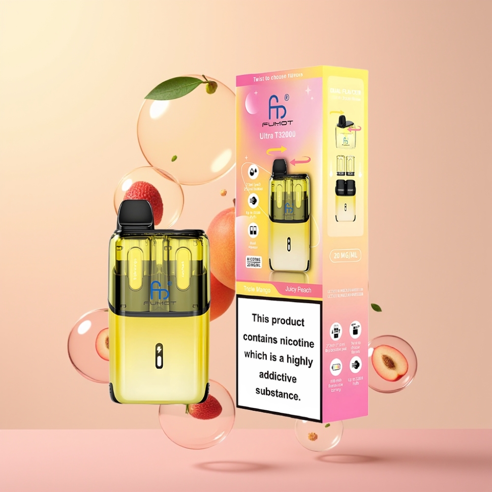 Partihandel Sverige Fumot Ultra T32000 Trippel Mango & Saftig Persika Mesh 800mAh 24ml