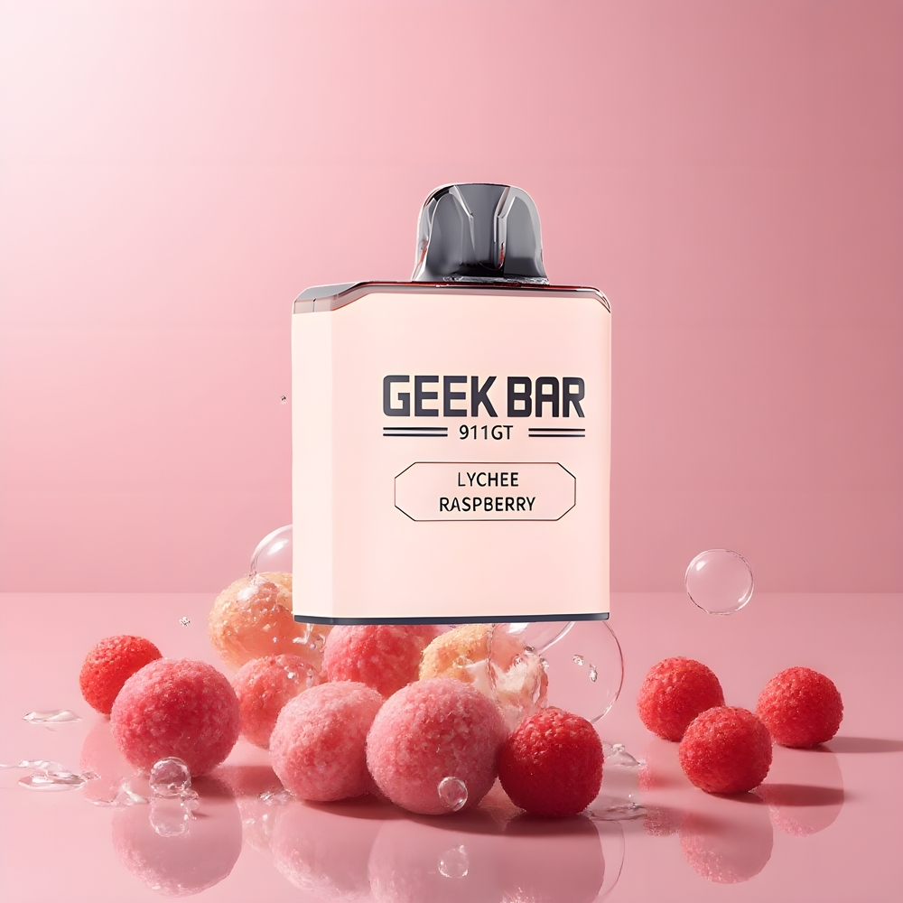Partihandel Sverige GEEK BAR 911 GT 16000 Puffs Engångs Vape Litchi Hallon 800mAh 5%