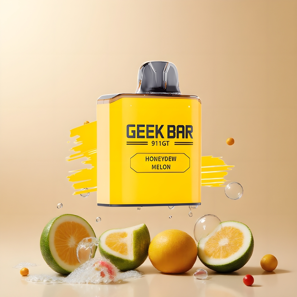 Partihandel Sverige GEEK BAR 911 GT 16000 Puffs Återanvändbar Vape Honung Melon 800mAh 5% VPU