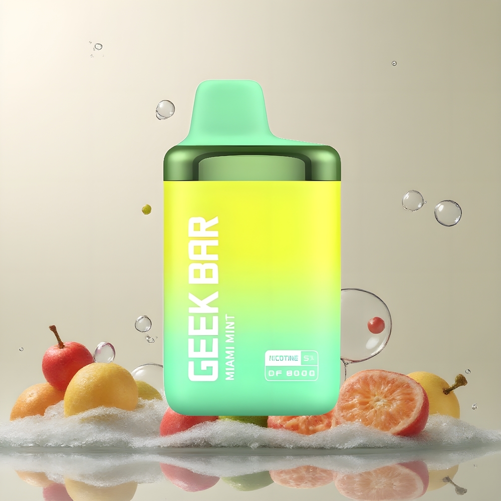 Partihandel Sverige GEEK BAR DF8000 8000 puffar 14mL 20mg/mL Miami Mynta