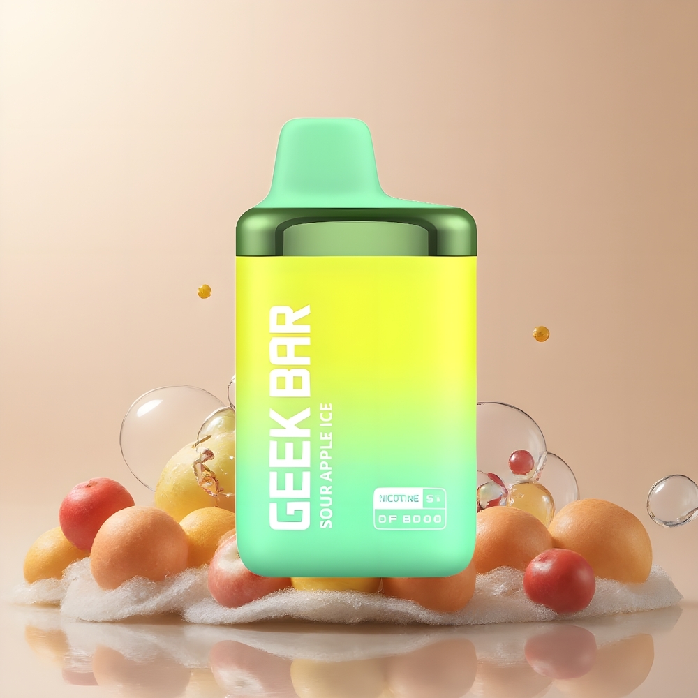 Partihandel Sverige GEEK BAR DF8000 8000 puffar 14mL 20mg/mL Sursäpple Vape