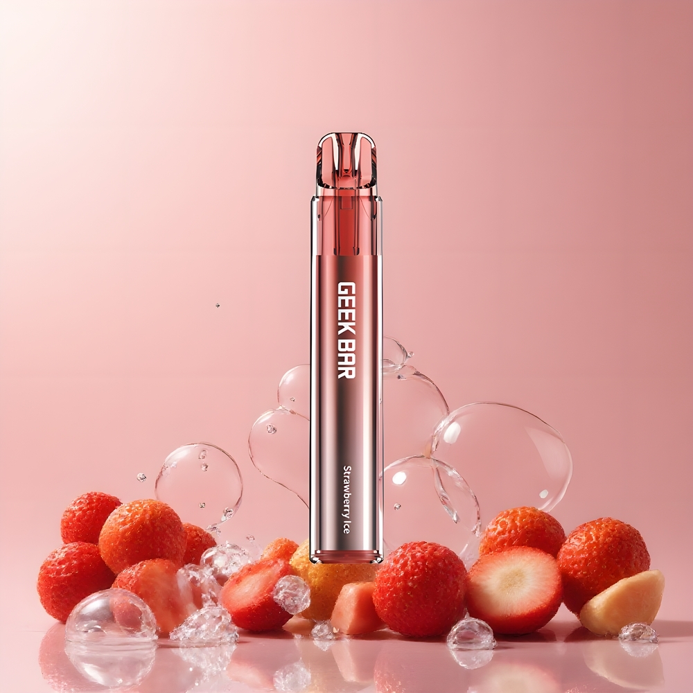 Partihandel Sverige GEEK BAR Elite 1000 Puffs 650mAh Engångs Vape Jordgubb