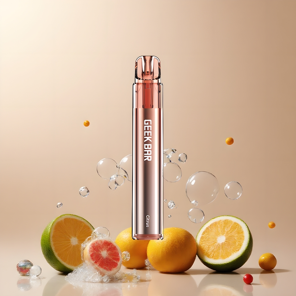 Partihandel Sverige GEEK BAR Elite 1000 Puffs Citrus Vape Mesh Coil 650mAh