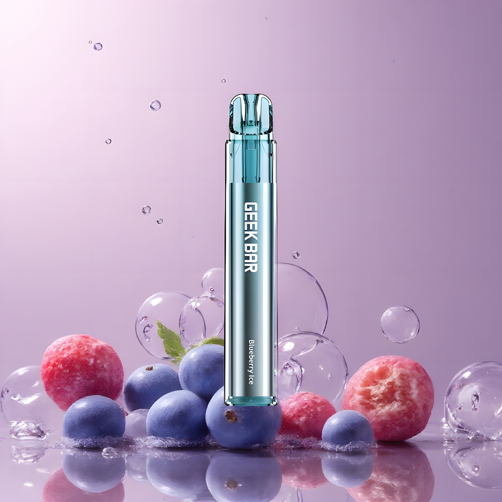 Partihandel Sverige GEEK BAR Elite 1000 Puffs Engångs Vape Blåbär Lce Mesh Coil 650mAh