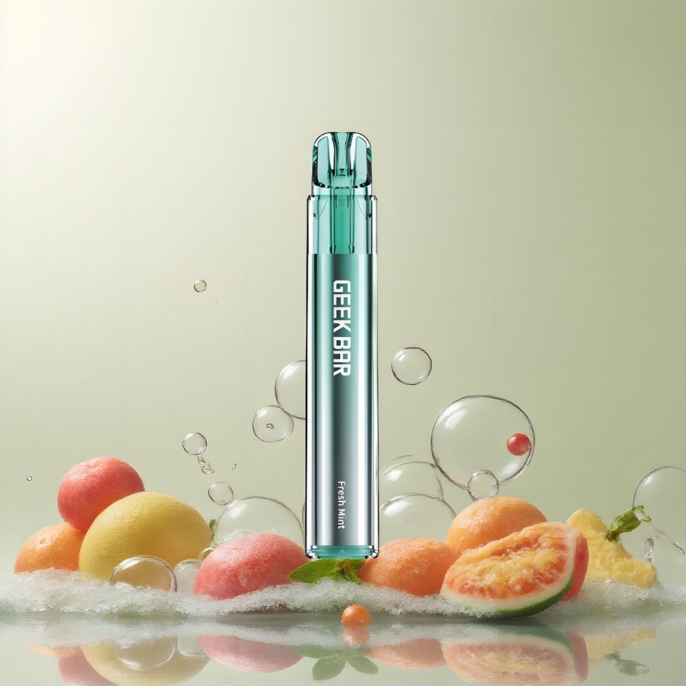 Partihandel Sverige GEEK BAR Elite 1000 Puffs Engångs Vape Frisk Mynta Mesh Coil 650mAh