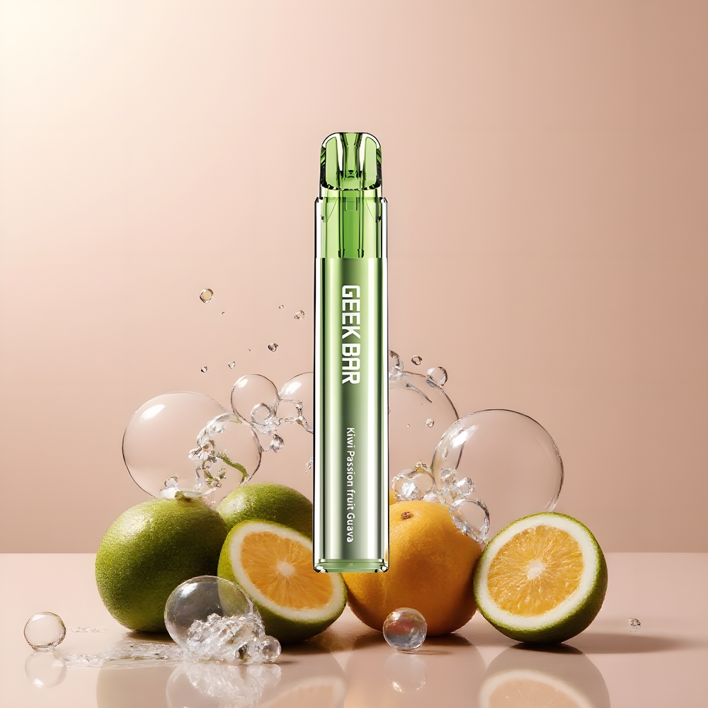 Partihandel Sverige GEEK BAR Elite 1000 Puffs Vape Kiwi Passionsfrukt Guava Mesh Coil 650mAh
