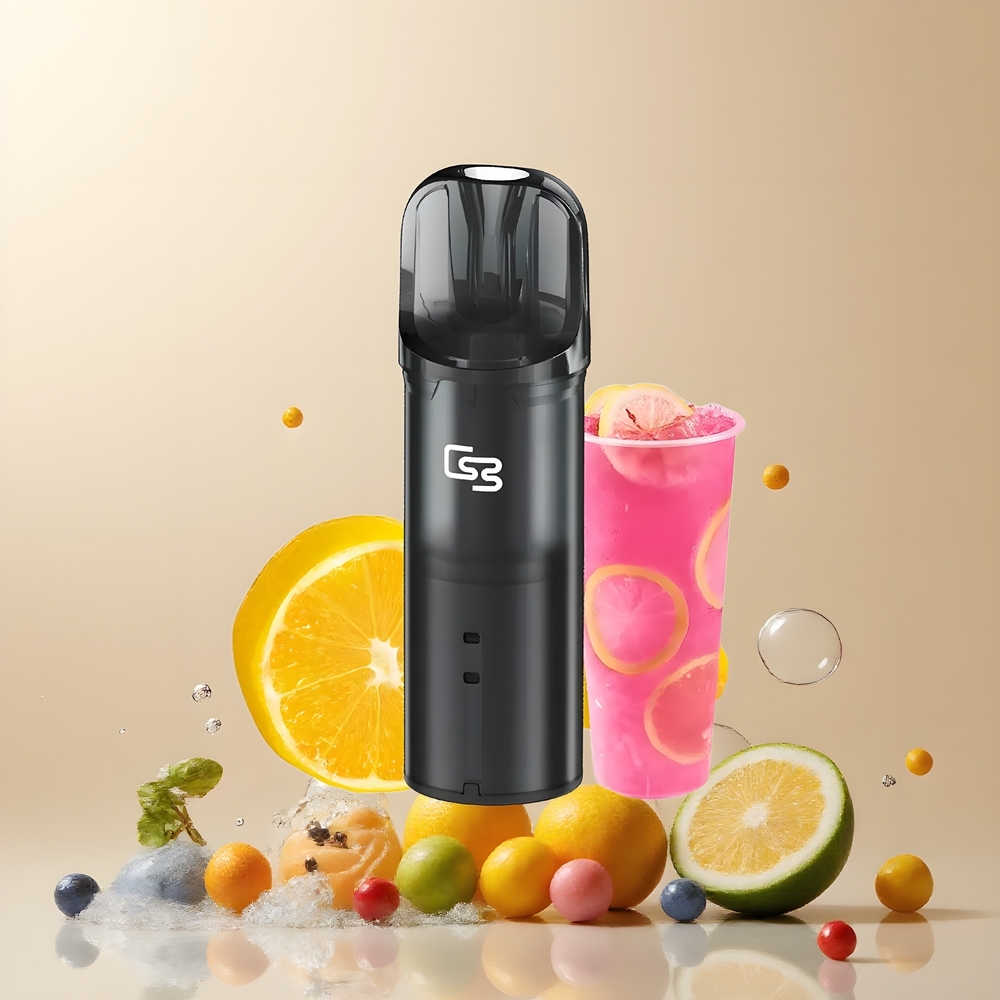 Partihandel Sverige GEEK BAR Elite Förfylld Pod Kit Gul 650mAh 2.0ml Magnetisk Bypass