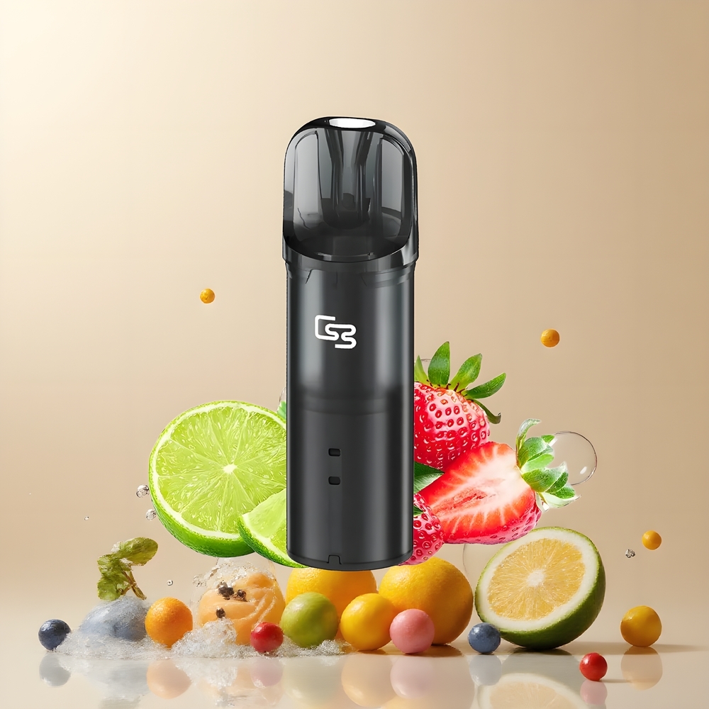 Partihandel Sverige GEEK BAR Elite Förfylld Pod Kit Gul 650mAh 2.0ml Magnetisk Bypass